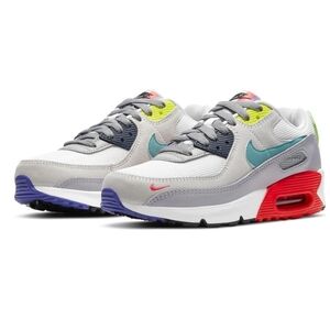 Nike Air Max 90 Pearl Grey Sport Turq Evolution of Icon EOI Sneakers 7Y/8.5W